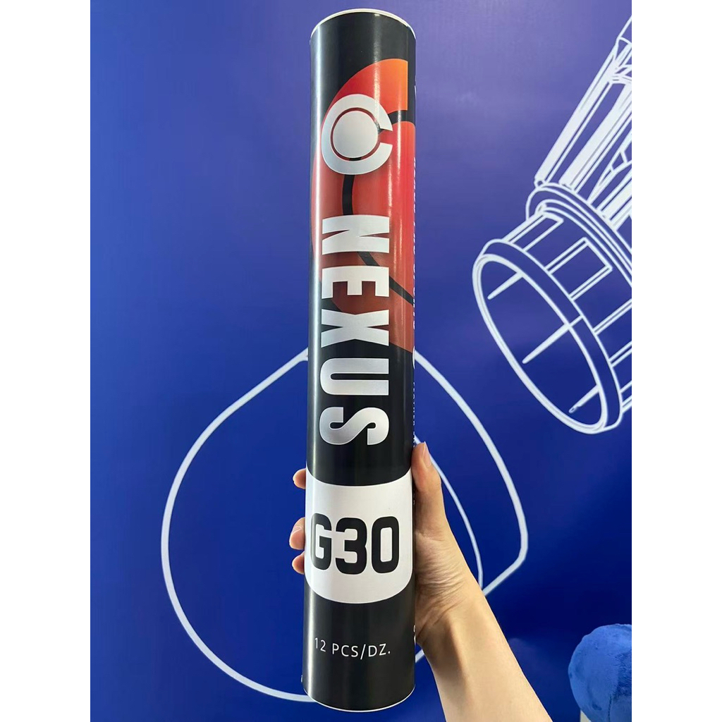 NEXUS Shuttlecock Model G30  speed 75 (1 หลอด) ลูกแบดมินตันขนห่านแท้ (ไม่ฟอกสี) 🔥