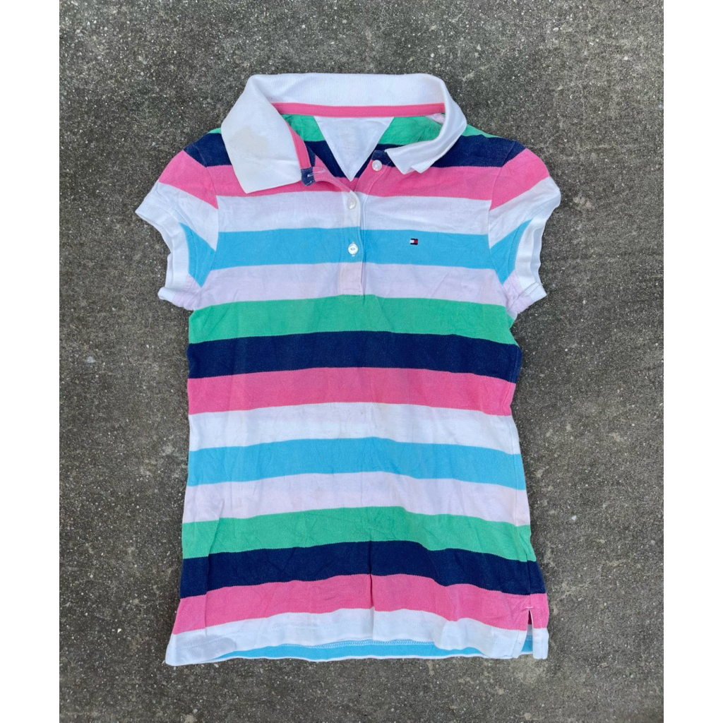 💙 Tommy Hilfiger 🩵 เสื้อPolo Tommy มือสอง เสื้อโปโลมือสอง โปโลมือสอง