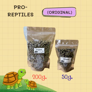 Pro Reptiles อาหารเต่าบก สูตรPremium สูตรOriginal และสูตรจูเนียร์ ขนาดทดลอง 50 กรัม/ 200 กรัม
