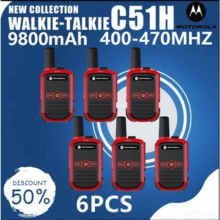 [6PCS]MT-C51H 0.5w เครื่องส่งรับวิทยุสีแดง 245MHz สัญญาณแรงชัดเจนพกพาสะดวกกันน้ำหลายฉากใช้ใบแจ้งหนี้ 9800mAh