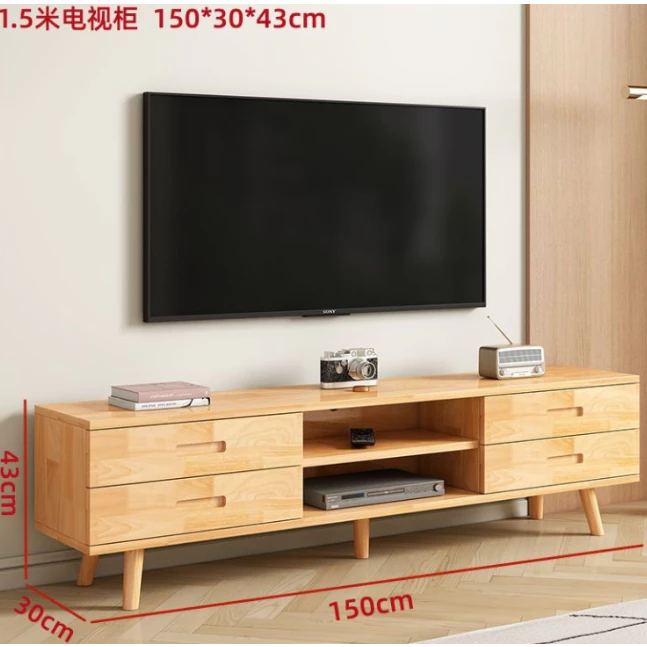 ชั้นวางทีวีลอยไม้ MDF ผิวเมลามีน เซท 2 ชิ้น สไตล์โมเดิร์นมินิมอล