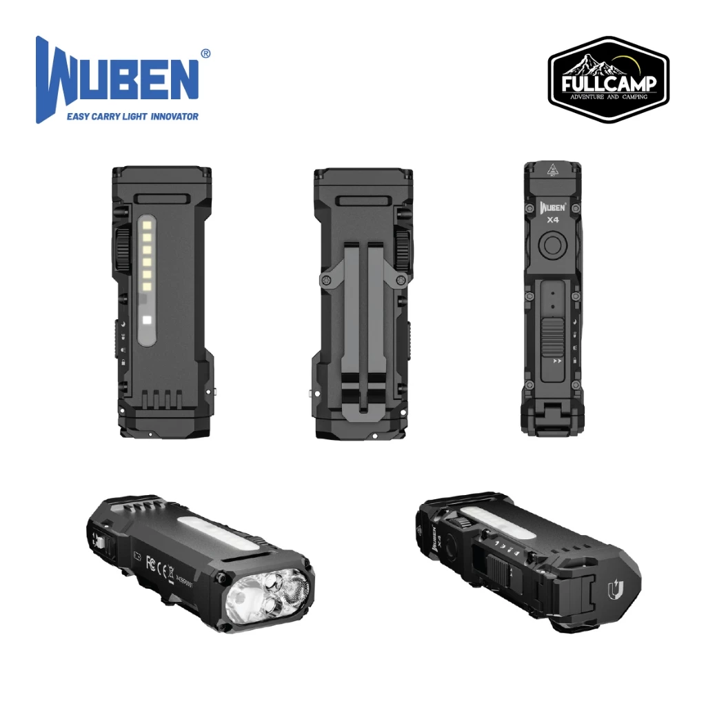 Wuben X4 Compact Multi-Function Flashlight ไฟฉายอเนกประสงค์ RGB thumbnail 3