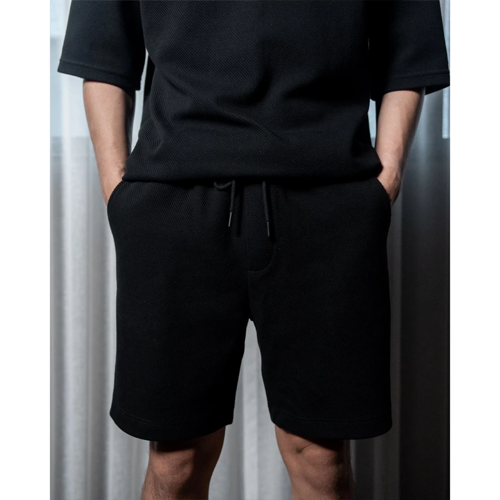 MUU SHORTS กางเกงขาสั้นทรงกระบอกสไตล์ Casual เนื้อผ้านุ่ม ใส่สบาย เอวยางยืด