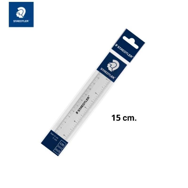 ไม้บรรทัด Staedtler No.562 ยาว 15cm สีใส