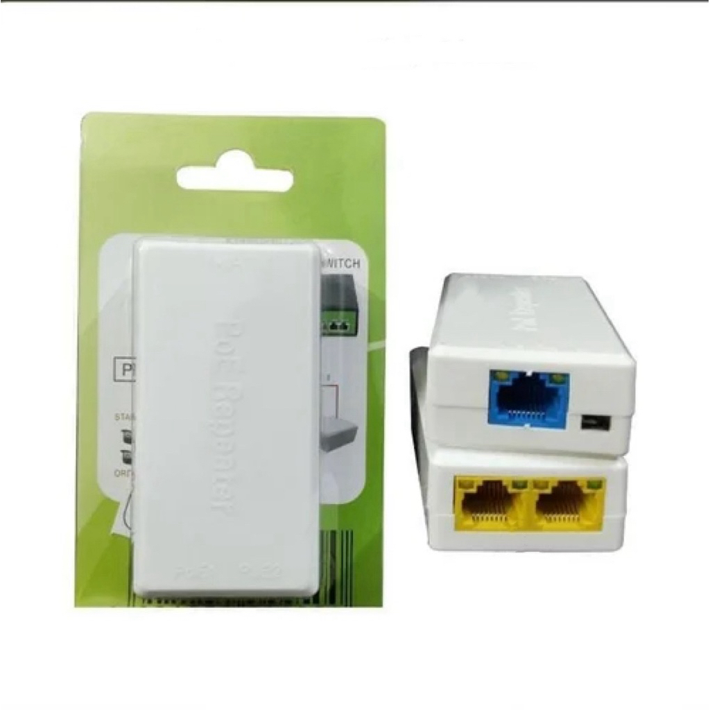 PoE Repeater In1 Out2 อุปกรณ์ช่วยเพิ่มระยะของ PoE และแยกออก 2 ทาง เหมาะสำหรับงานติดตั้งกล้องวงจรปิด