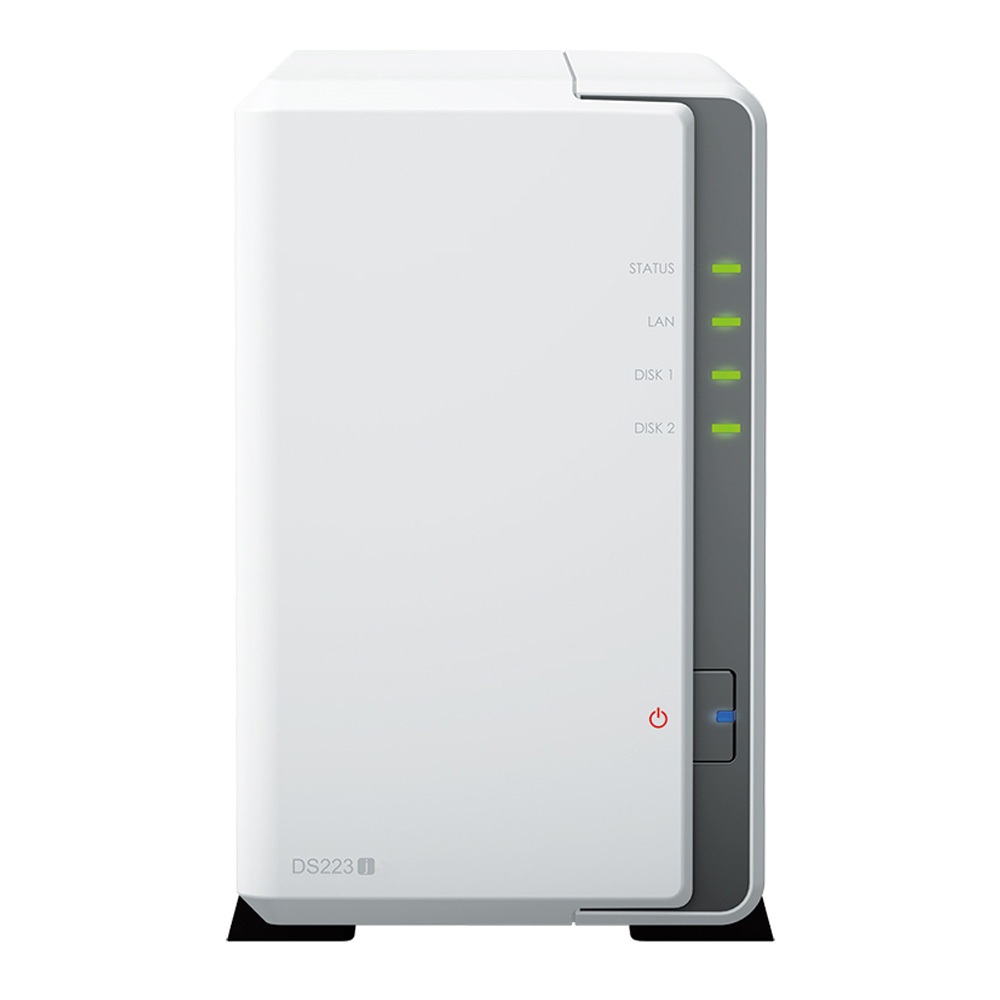 NAS (Network Storage) SYNOLOGY DISKSTATION DS223J (2 BAY - REALTEK RTD1619B - 1 GB DDR4 NON-ECC)