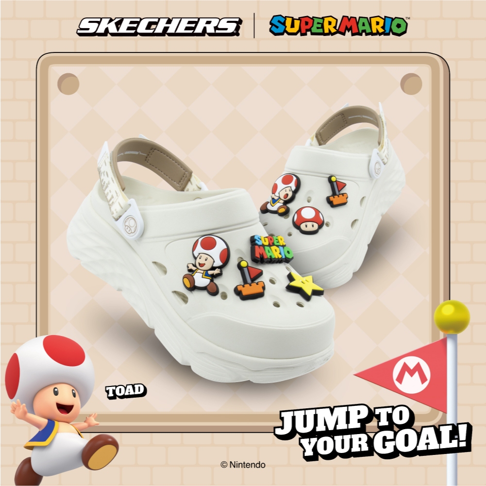 Skechers สเก็ตเชอร์ส รองเท้าผู้หญิง Women Nintendo Foamies Max Cushioning Shoes - 800031-NAT