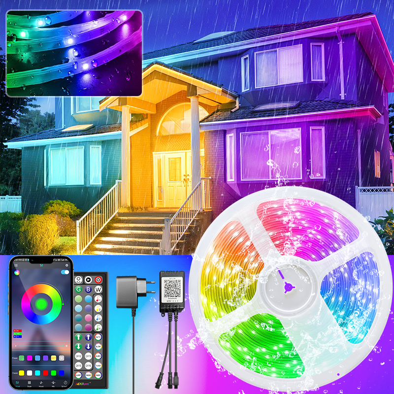 ไฟเส้น led ไฟ led RGBไฟแต่งห้อง กันน้ำ ไฟเส้น IP68 ledไฟติดห้อง ไฟตกแต่งห้อง ไฟ rgb20/30ข้าวไฟ rgb ต