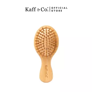 Kaff & Co. Portable Bamboo Hair Brush แปรงหวีไม้ไผ่ (ขนาดพกพา) 14 cm