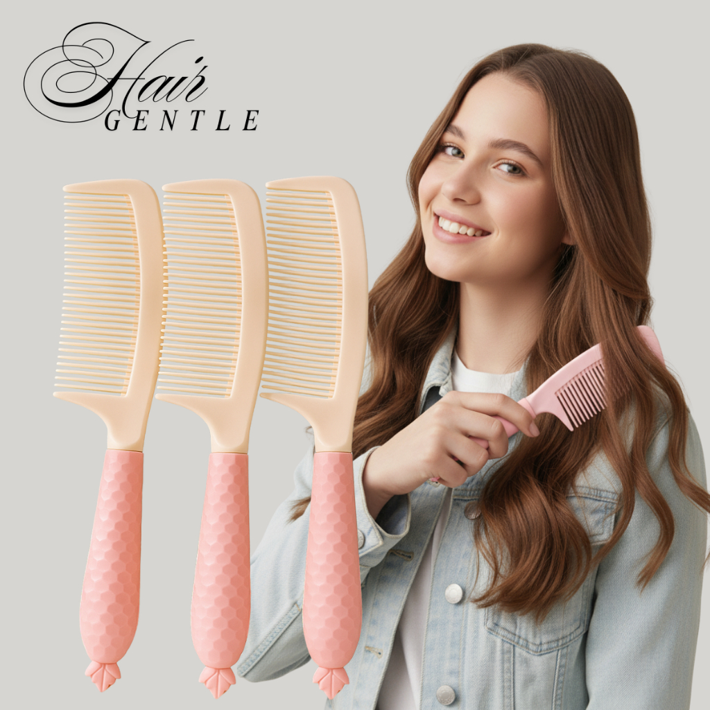 Hair Comb หวีพลาสติกเกรดเอ คละสีคละลาย ใช้ดี หวีง่าย ผมลื่น เหมาะกับทุกเพศทุกวัย  พร้อมส่ง