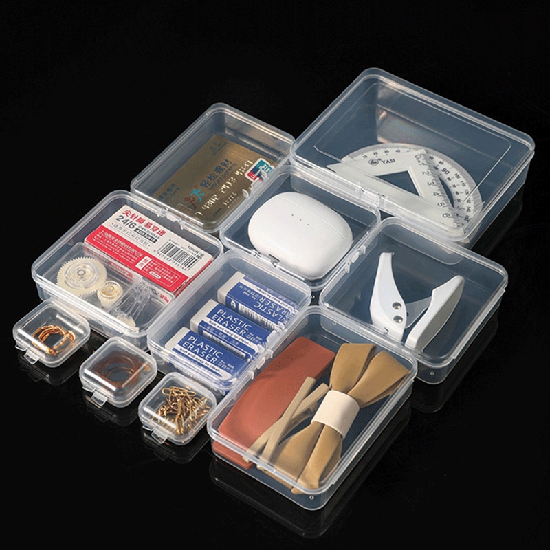กล่องพลาสติกขนาดเล็ก เก็บอุปกรณ์ กล่องพลาสติกใส่ของ นามบัตร เครื่องประดับ - 4