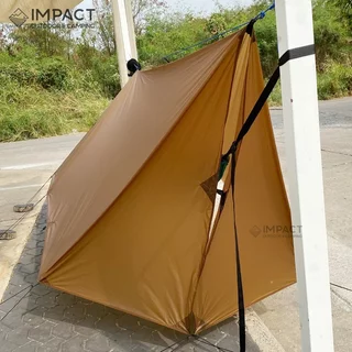 [คุ้มกว่า] Flysheetthai ทาร์ปสำหรับเปล เดินป่า 15D Ripstop 3.6 x 3 M