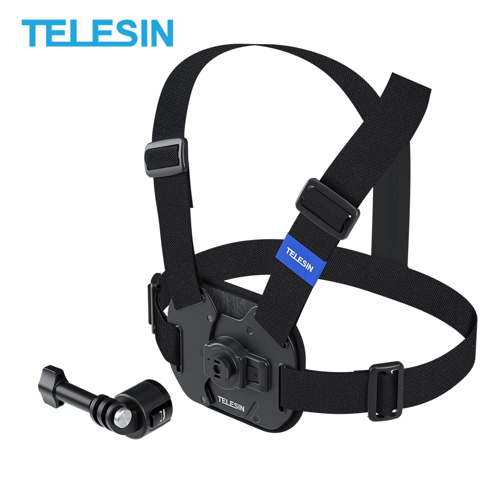 TELESIN สายรัดหน้าอกเข็มขัดคาดเอวโกโปรฮีโร่ 5-13 อุปกรณ์เสริมกล้องแอคชั่น Insta 360 DJI