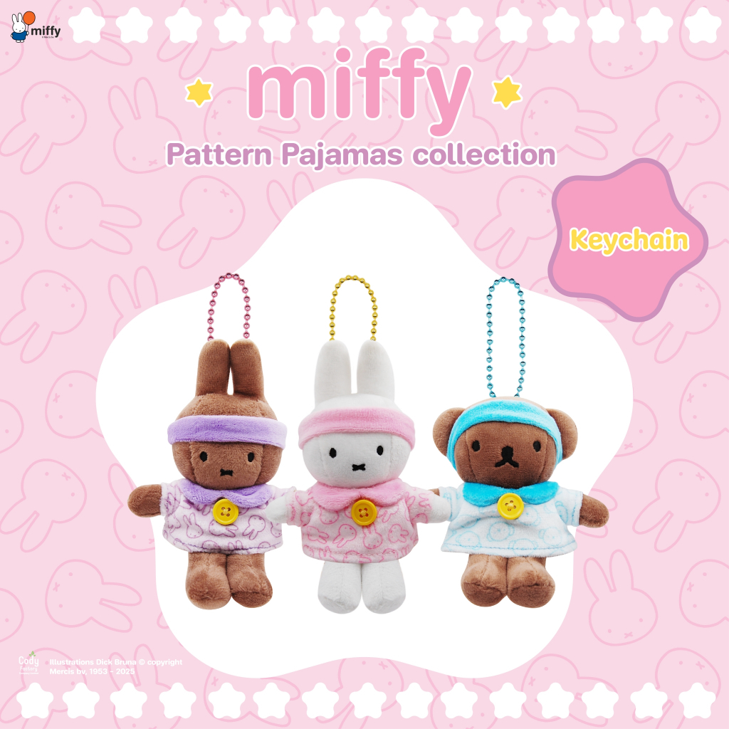 Keychain pattern Pajamas Collection  (Miffy & Friends)