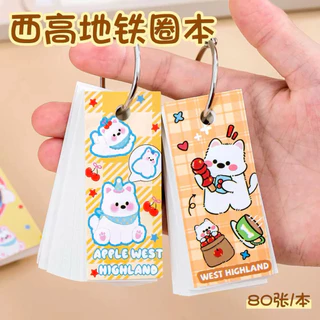 [Flash card] สมุดจดศัพท์ พวงกุญแจ สุนัข เกาหลี หมี ผลไม้ ไดโนเสาร์ น่ารัก Word book **ได้ 1 ชิ้น**