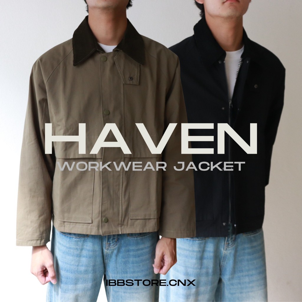 IBB HAVEN WORKWEAR JACKET เสื้อแจ็กเก็ตสไตล์เวิร์คแวร์สุดคลาสสิค