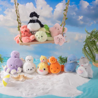 [พร้อมส่ง] พวงกุญแจตุ๊กตา Ocean Family สัตว์ทะเล ติดกันได้เหมือนแม่-ลูก คู่หู 🥰🥰