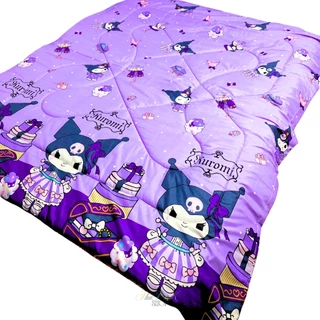 ผ้าห่ม 5 ฟุต (150x200cm) ผ้าคอตตอน ใยสังเคราะห์คุณภาพดี นุ่มฟูสบาย ระบายอากาศดี ไม่ร้อน ไม่อับชื้น