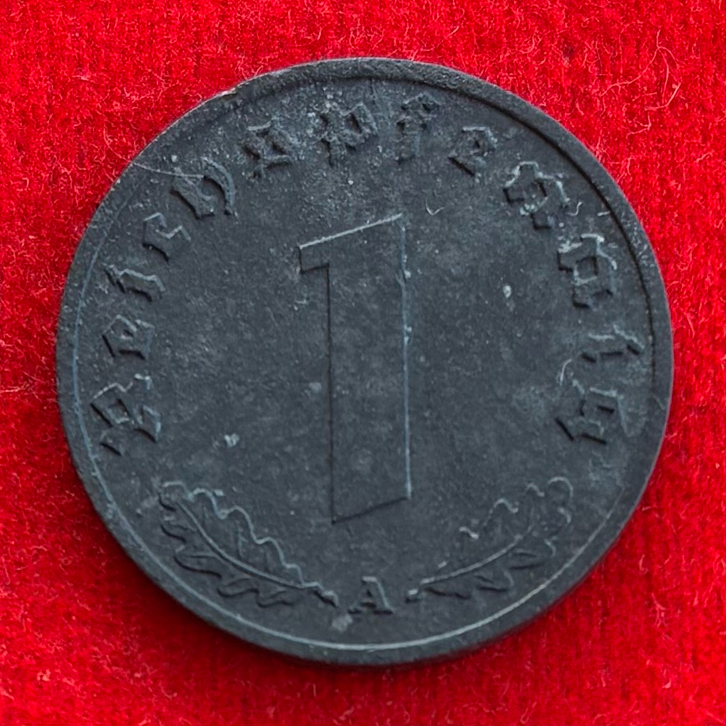 เยอรมันสมัยนาซี Germany 1 reichspfennig ปี 1942A