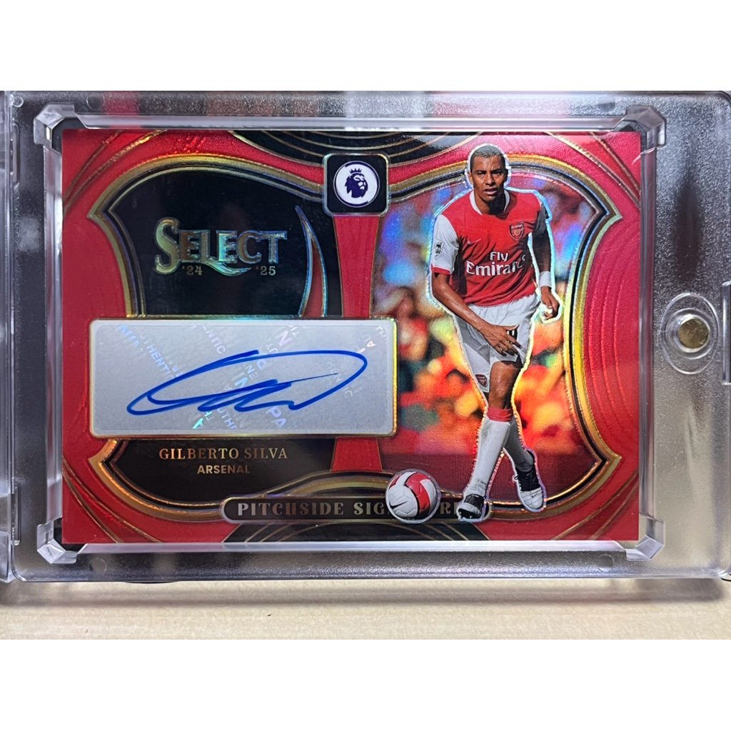 Invinsible! Gilberto Silva Autographs Arsenal's Football Card การ์ดบอลลายเซ็นจิลแบร์โต้ Real not Fak
