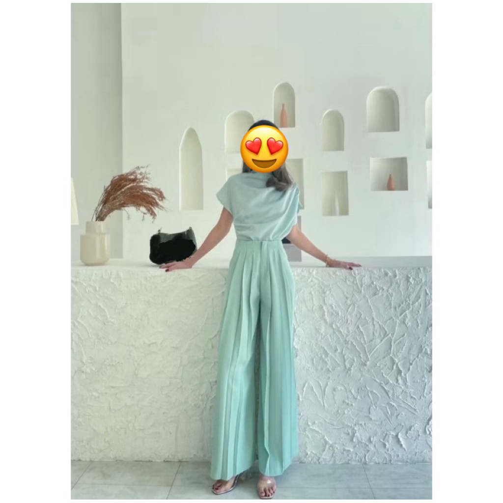 ชุด Set 2 ชิ้น ป้าย Alot // ELF สีเขียวมิ้นต์