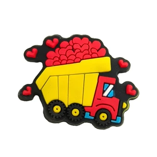 Hot เสน่ห์รองเท้า ดิY วิศวกรรมยานยนต์ cars shoe charms สไตล์ การ์ตูน รองเท้าแตะ หัวเข็มขัด พีวีซี รองเท้า อุปกรณ์เสริม ป