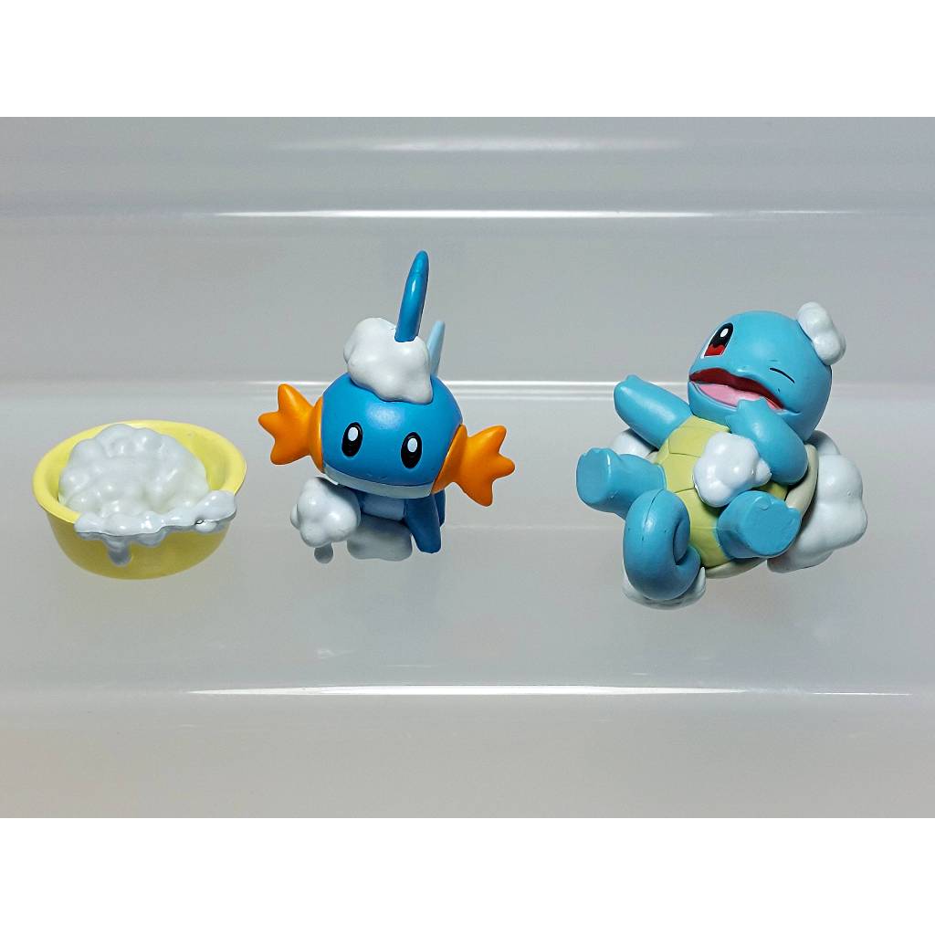 [ของแท้] [มือสอง] Pokemon Minna de Awa Awa Mascot Mudkip Squirtle Figure T-ARTS