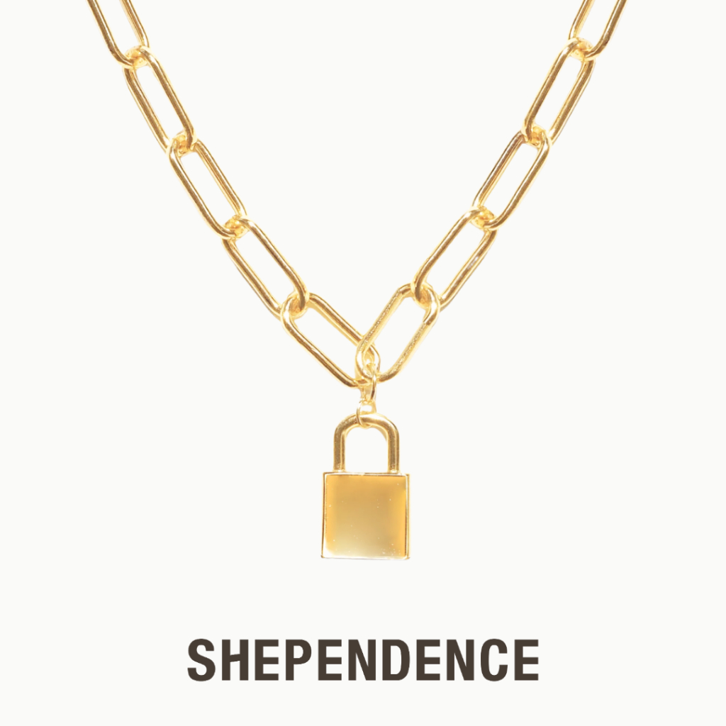 SHEPENDENCE สร้อยคอ CLASSIC AmoraLink สายโซ่ จี้กุญแจล็อก มินิมอลคลาสสิก