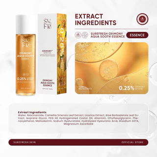 [Official] น้ำตบมอยส์ล่องหน SUREFRESH OXIMONY AQUA SOOTH ESSENCE 0.25% สารสกัดจากธรรมชาติ 120 มล.