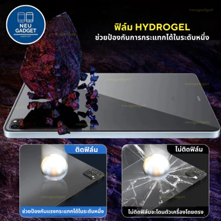 ฟิล์มหลังไอแพด hydrogel ใส/ด้าน สำหรับไอแพด Air8 Air7 Gen11 Air6 Gen10 Gen9 ฟิล์มไฮโดรเจล กันรอย ฟิล์มหลัง ไอแพด Air4,5