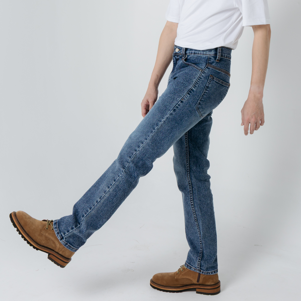 Golden Zebra Jeans กางเกงยีนส์ผ้ายืดสีสโนว์กระบอกเล็กไซส์เล็กไซส์ใหญ่ (เอว 26-40 นิ้ว)