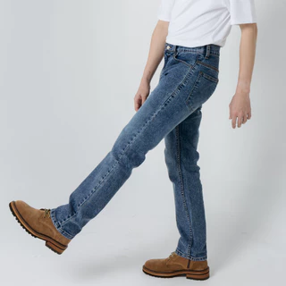 Golden Zebra Jeans กางเกงยีนส์ผ้ายืดสีสโนว์กระบอกเล็กไซส์เล็กไซส์ใหญ่ (เอว 26-40 นิ้ว)