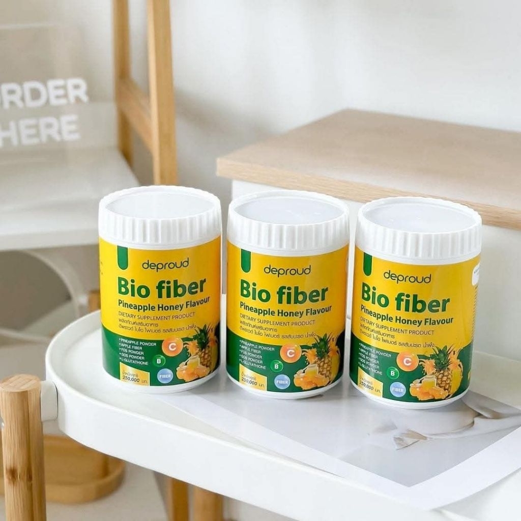 แท้💯%🍍BIO FIBER Pineapple Honey Flavourไฟเบอร์สัปปะรด  ไฟเบอร์คลอโรฟิลล์