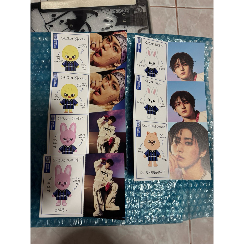 พร้อมส่งการ์ด karma skzoo ver.