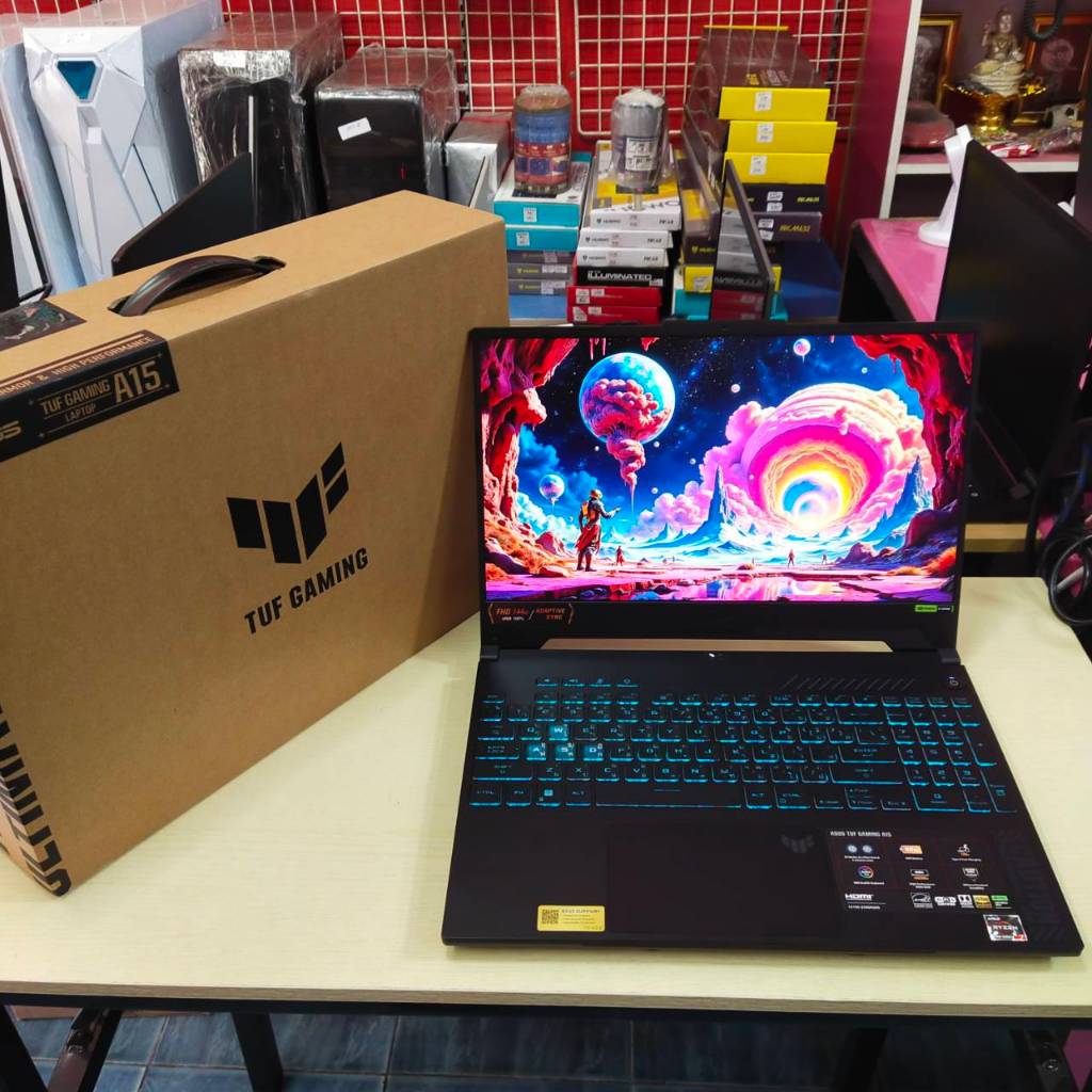 ASUS TUF GAMING A15 FA507NUR-LP037W *เครื่อง 1 เดือน* สภาพเครื่อง 100% ไร้ริ้วรอย (ประกันศูนย์ 13/10