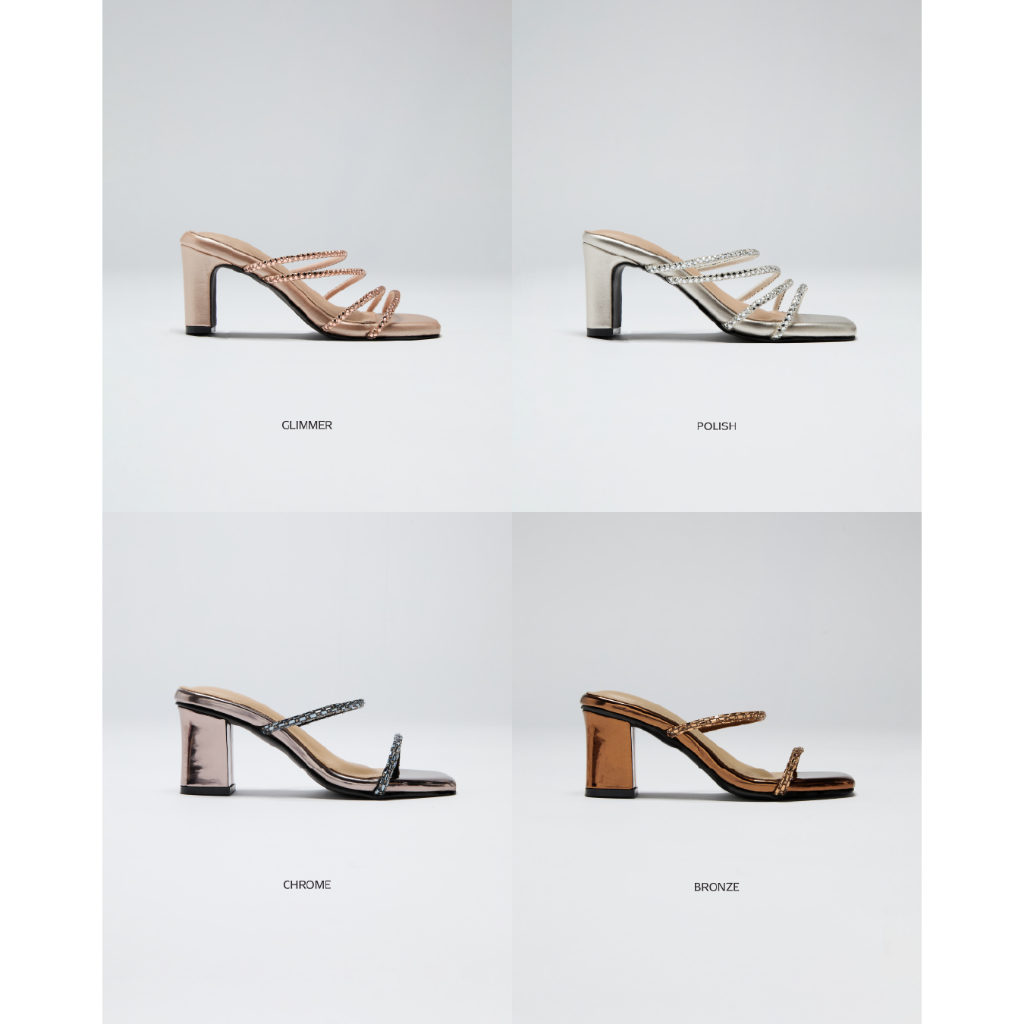 [พร้อมส่ง / ส่งด่วน] Flynn – Evening Heels รองเท้าส้นสูง สายเพชร สูง2.5นิ้ว รองเท้าออกงาน ราคา ถูกที่สุด ดีลบีเคเค แกลเลอรีภาพที่ 9