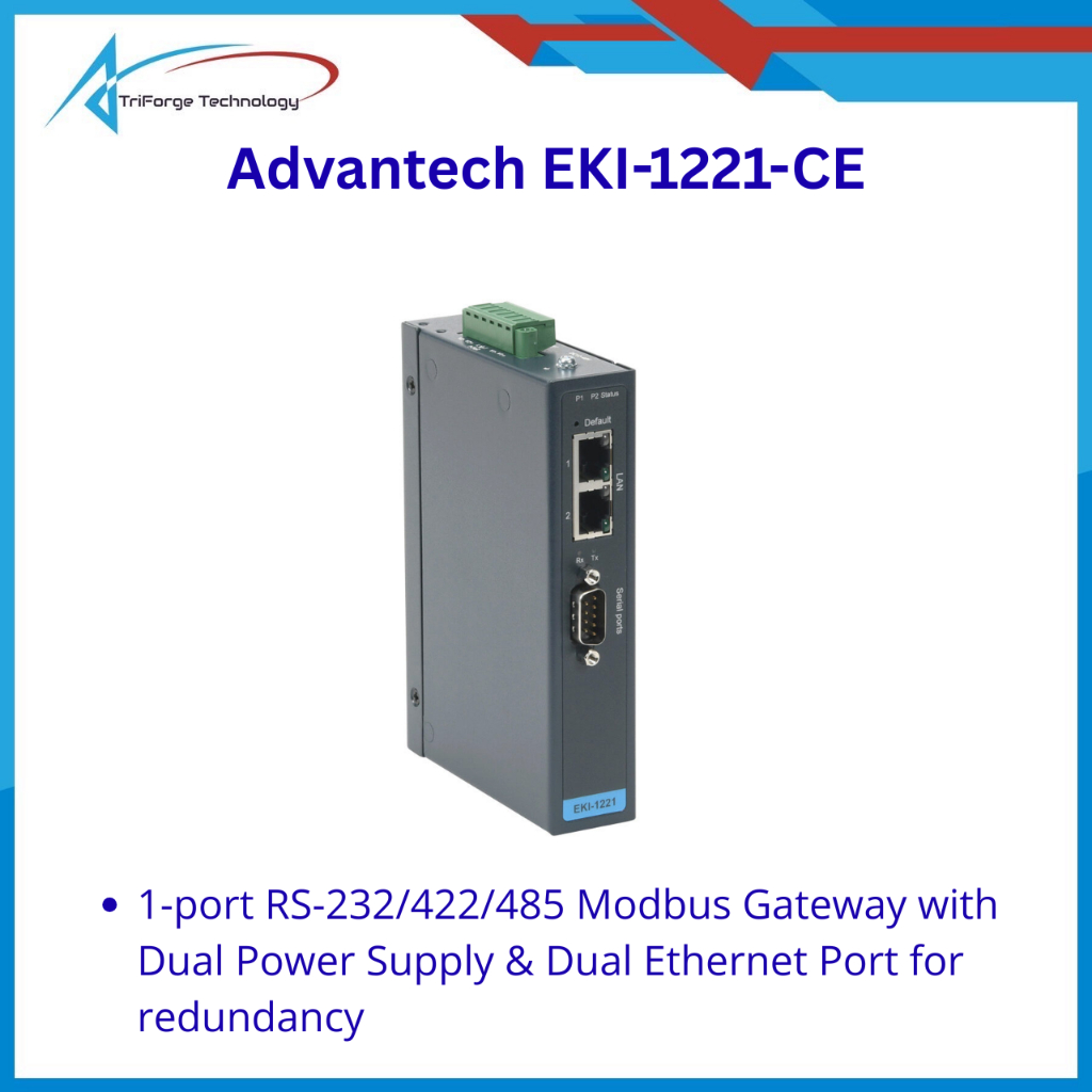 Advantech EKI-1221-CE 1-port RS-232/422/485 Modbus Gateway