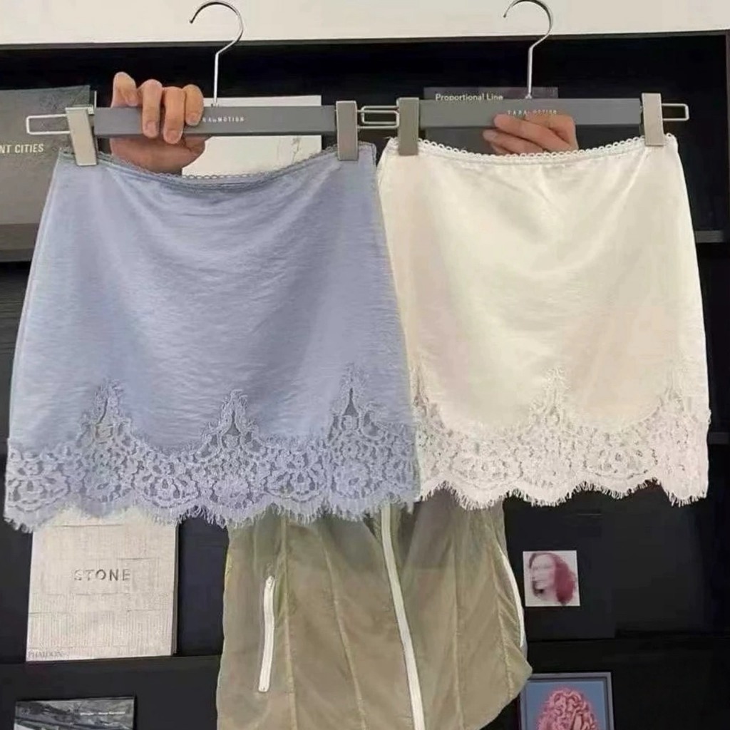 laced skirt กระโปรงแต่งขอบลูกไม้รุ่น 6319 TAG CCJ 🇰🇷 - รูปที่ 5