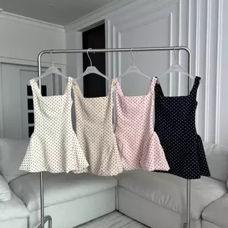 PT135 Mini Dress Pokadots PROMTHOMG