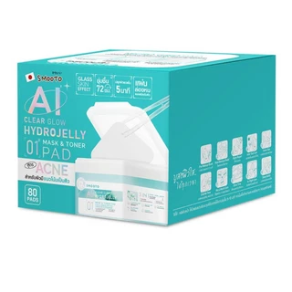 ดีล🔥 Smooto โทนเนอร์แพด Hydrojelly Mask & Toner Pad 80แผ่น 180 กรัม มี 3 สูตร