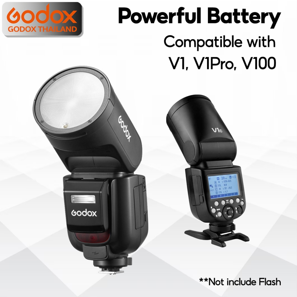 Godox Battery VB30 - USB แบตเตอรี่ สำหรับ Flash AD100Pro, V1, V1Pro, V100, V860III, MF-R76, MF-T76, etc - Godox Thailand รูปที่ 3
