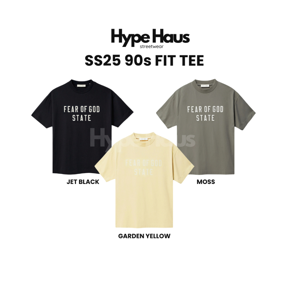 [แท้✅ พร้อมส่ง]  Fear of God Essentials SS25 90's FiT Tee