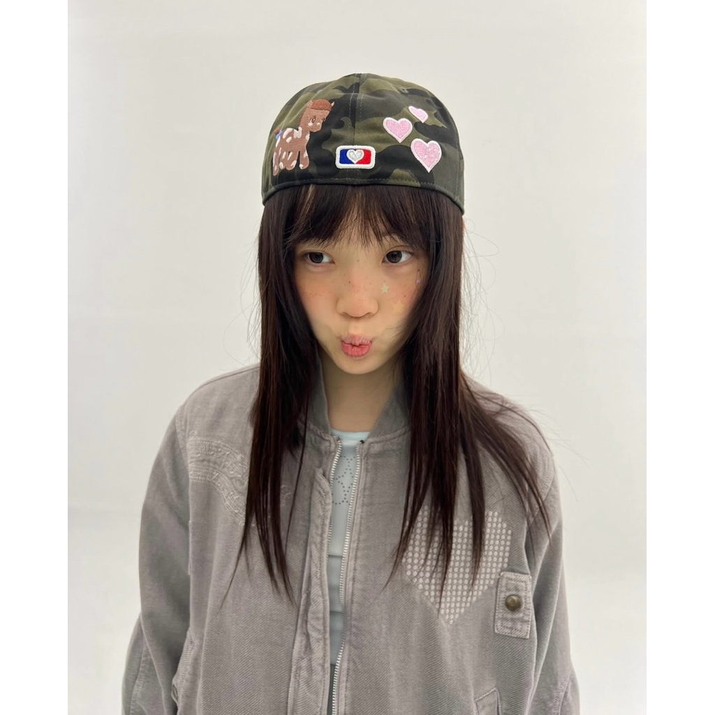 [พร้อมส่ง]หมวก the museum visitor pony embroidery cap camo 𓈒𓏸🦄