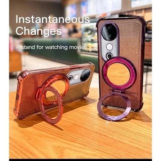 เคสแหวนเพชร ตั้งได้ สำหรับ VIVO V70 V40 V40PRO V60LITE V50 V60 V50LITE กระจก สวยหรู กากเพชร แหวนกระจก 2in1 กันกล้อง BB1