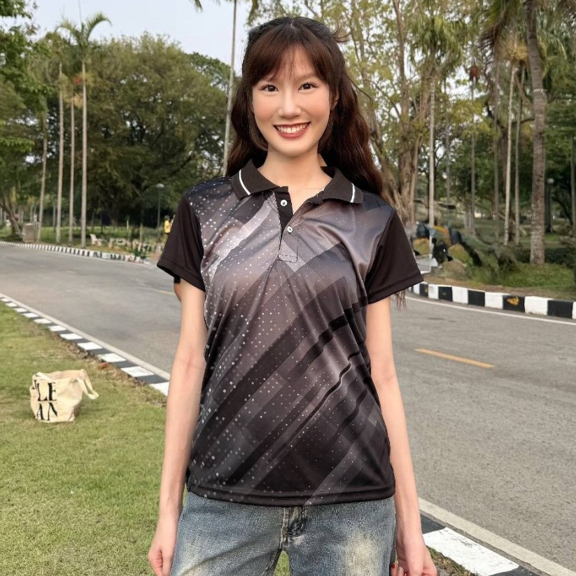 ***ของแท้ส่งไว** เสื้อคอปกหญิง  SA303  เสื้อกีฬาหญิง  ทรงเข้ารูป แนะนำให้เผื่อไซด์ SPORT DAY ผ้าไมโค