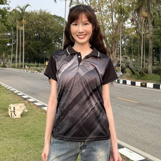 ***ของแท้ส่งไว** เสื้อคอปกหญิง  SA303  เสื้อกีฬาหญิง  ทรงเข้ารูป แนะนำให้เผื่อไซด์ SPORT DAY ผ้าไมโครพิมพ์ลาย NR305
