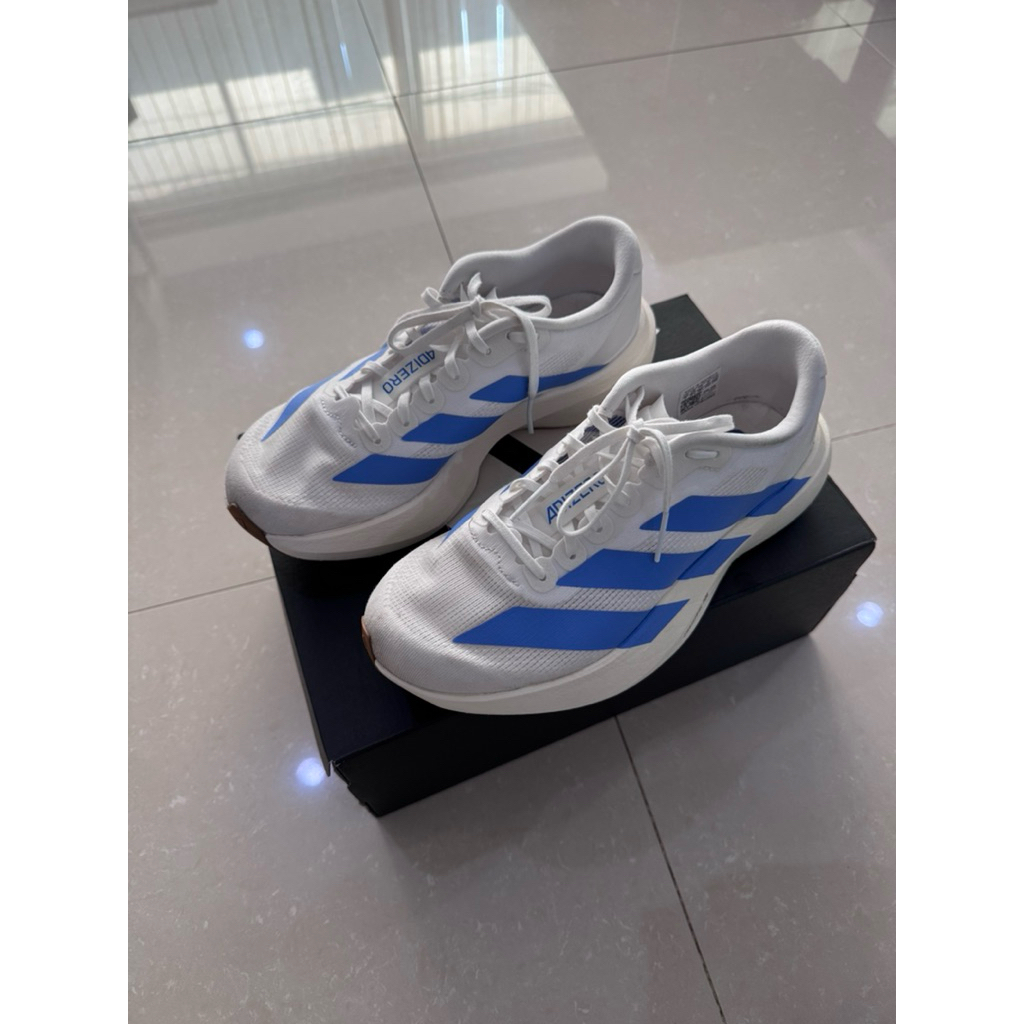 มือ2 ADIDAS ADIZERO EVO SL WOMEN สีฟ้าขาว size 5.5 uk