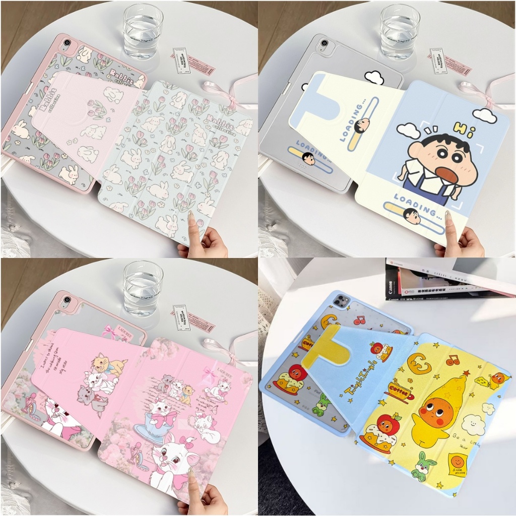 เคสสำหรับ ไอแพด ปรับองศาได้360 องศา foriPad air8 gen11 gen10 Pro11 2018/2020 Air4/5 Air610.9 2025 10.2 Gen9Gen8 Air11