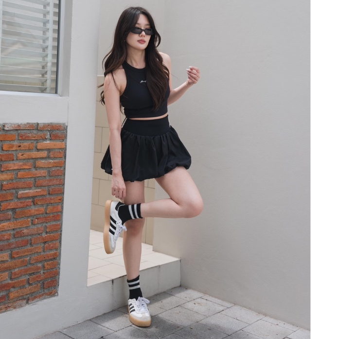 Sp003⚫️ BalloonLite Shorts กางเกงขาสั้นทรงบอลลูน มีซับใน มีกระเป๋าข้างใน เนื้อผ้าเบา