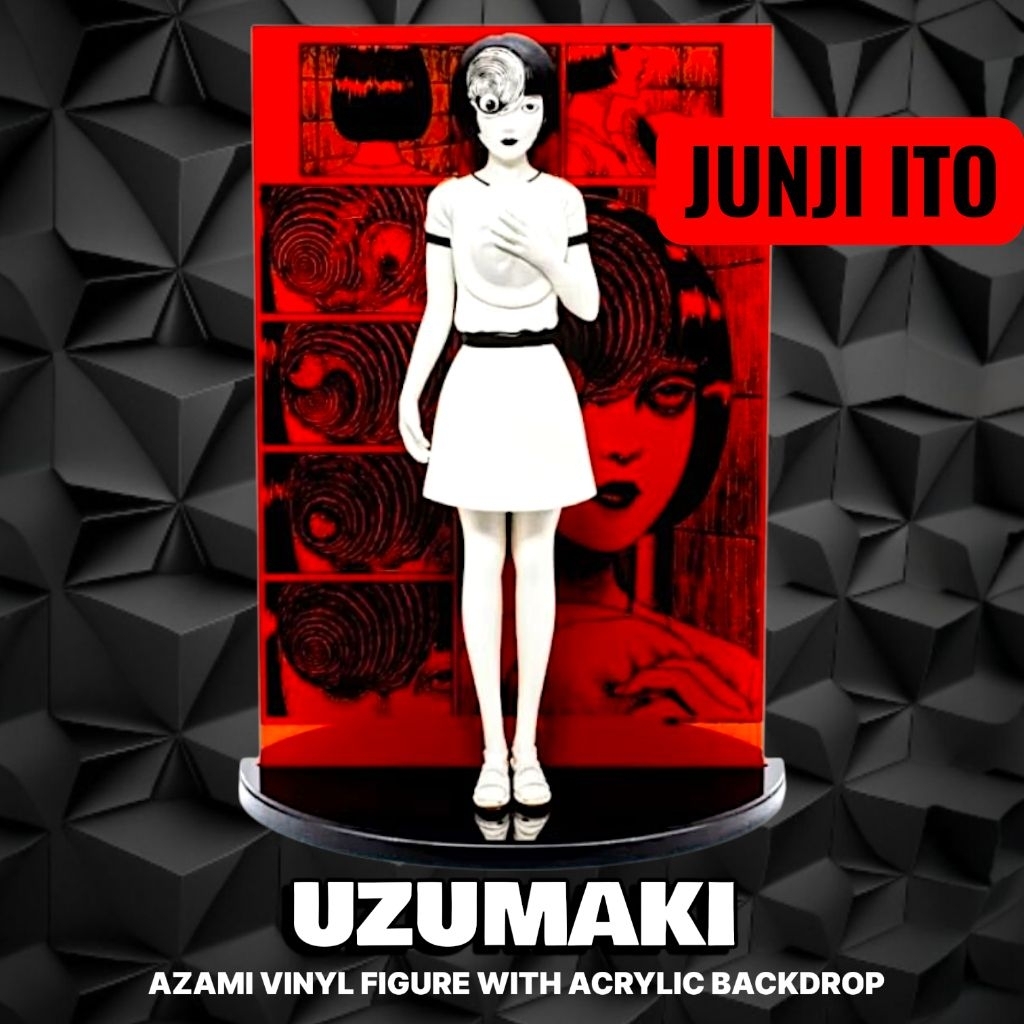 UZUMAKI - JUNJI ITO - AZAMI VINYL FIGURE WITH ACRYLIC BACKDROP #จุนจิ อิโต้ #คลังสยอง #แรร์